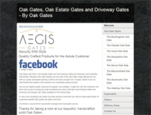 Tablet Screenshot of oak-gates.co.uk